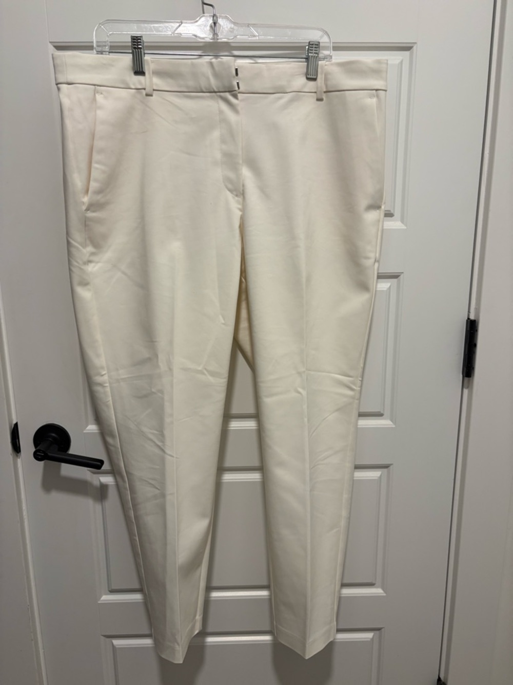 H&M Cream Tailored Dress Trousers